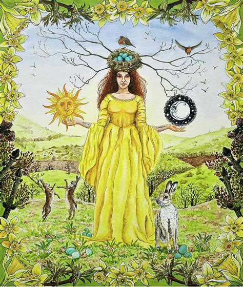 Springtime goddess in pagan beliefs